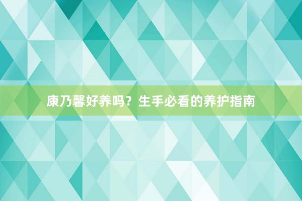康乃馨好养吗？生手必看的养护指南